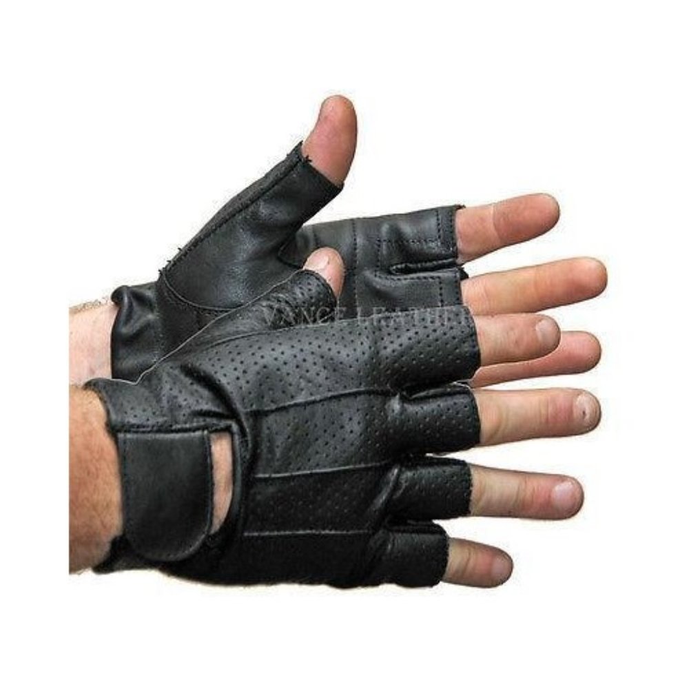 Perforated Shorty Leather Glove